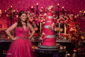 eduarda nicole fotos 15 anos atelier ivana beaumond vestido de debutante rosa pink preto  (4)