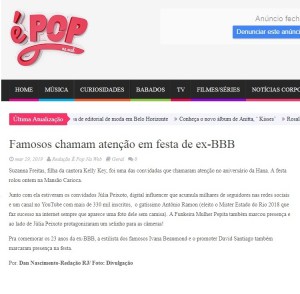 pop web ivana beaumond festa bbb